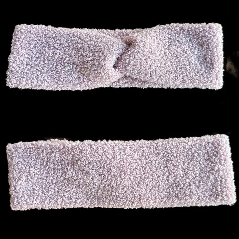 Fuzzy twist headband color handmade